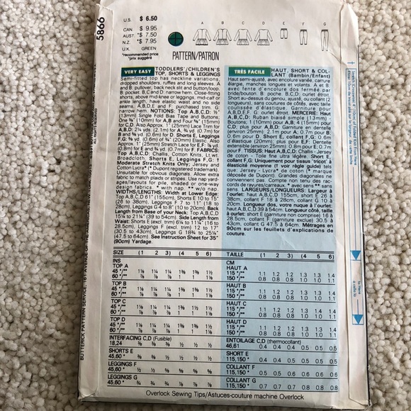 -1991 new  vintage Butterick toddler/children’s easy fun wear sewing pattern - Picture 3 of 16